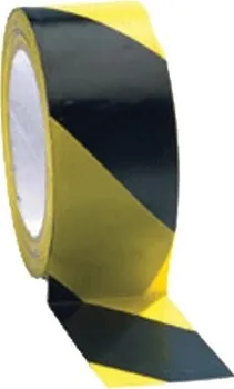 Výstražná páska Výstražná samolepící páska ŽLUTO - ČERNÁ