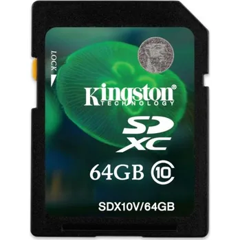 Paměťová karta Kingston Secure Digital SDXC 64GB Class 10 (SD10A/64GB)