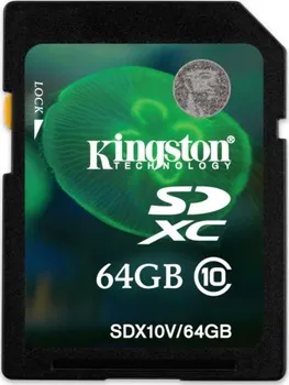 Paměťová karta Kingston Secure Digital SDXC 64GB Class 10 (SD10A/64GB)