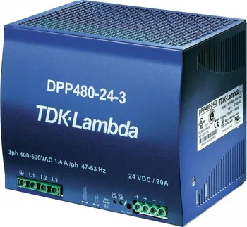 spínaný zdroj Spínaný síťový zdroj TDK-Lambda DPP480-48-3 na DIN lištu, 48 V/DC / 10 A