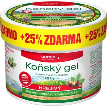 Masážní přípravek Cemio Pferdebalsam koňský gel hřejivý 400+100 ml