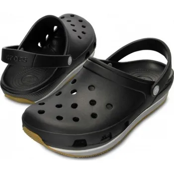 Pánské pantofle Crocs Retro Clog 14001-02G černé/světle šedé