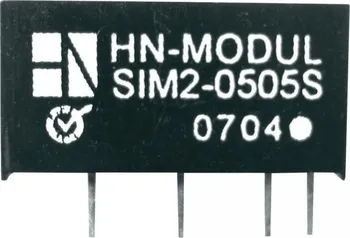 Měnič napětí DC/DC měnič HN Power SIM2-0512S-SIL7, vstup 5 V, výstup 12 V, 166 mA
