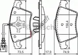 Sada brzdových destiček BOSCH (BO…