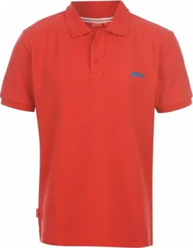 Chlapecké tričko Slazenger Plain Polo Shirt Junior Red