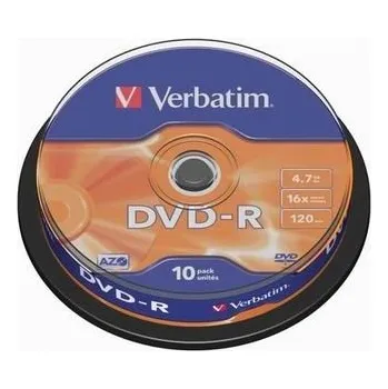 Optické médium Verbatim DVD-R DataLife Plus 4,7 GB Scratch resistant cake box 43523 10 pack
