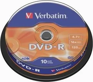 Optické médium Verbatim DVD-R DataLife Plus 4,7 GB Scratch resistant cake box 43523 10 pack