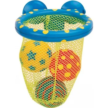 Hračka pro nejmenší ALEXTOYS Koš s míčky do vany, plast