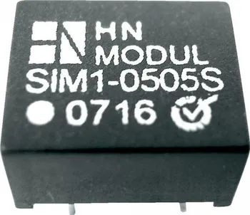 Měnič napětí DC/DC měnič HN Power SIM1-0515D-DIL8, vstup 5 V, výstup ± 15 V, ± 40 mA