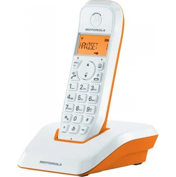 Stolní telefon Motorola S 1201 DECT Orange