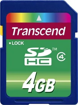 Paměťová karta Transcend SDHC 4 GB Class 4 (TS4GSDHC4)