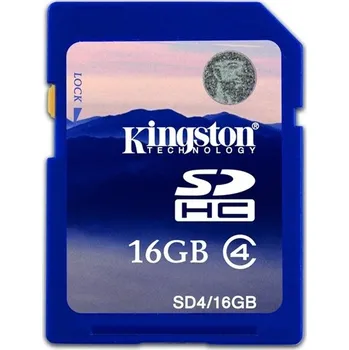 Paměťová karta Kingston SDHC 16 GB Class 4 (SD4/16GB)