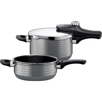 Tlakový hrnec Silit Sicomatic econtrol Duo Vision 4,5 l + 3 l