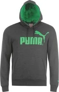 Chlapecká mikina Puma Logo Hoody Junior Dark Grey