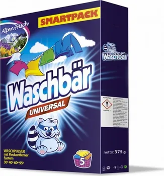 Prací prášek Waschbär Universal SMARTPACK 375 g prací prášek