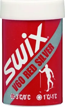 Lyžařský vosk Swix V60 – červeno-stříbrný 45g