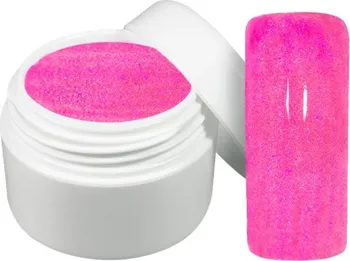 Umělé nehty UV gel barevný neon glitter růžový 5 ml