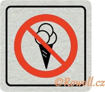 Plechová cedule CPP Zákaz vstupu se zmrzlinou