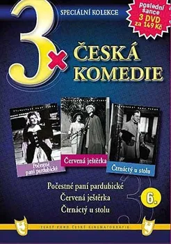 Sběratelská edice filmů DVD 3x Česká komedie VI.: Počestné paní pardubické + Červená ještěrka + Čtrnáctý u stolu
