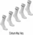 Pánské ponožky Slazenger 5 Pack Crew Socks White