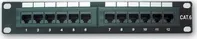 10" Patch panel LYNX 12port Cat5E, UTP, černý