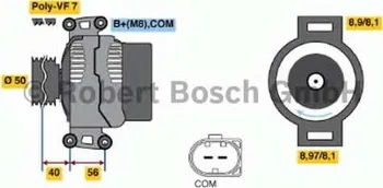 Alternátor Alternátor BOSCH (BO 0121813003)