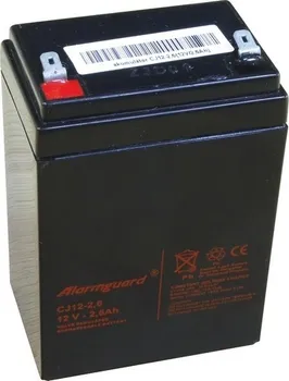 Záložní baterie Záložní akumulátor Alarmguard CJ12-2.6 (12V 2,6Ah)