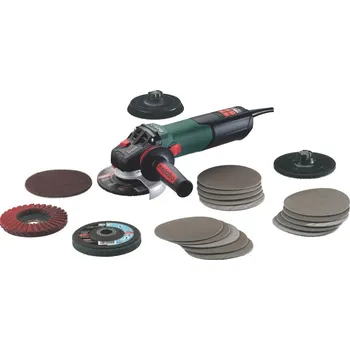 úhlová bruska Metabo WEV 15-125 Quick Inox Set