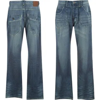 Pánské kalhoty Firetrap Braces Jeans Mens Mid Wash
