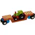 Vláček a vláčkodráha Bigjigs Toys Vagon s traktorem 