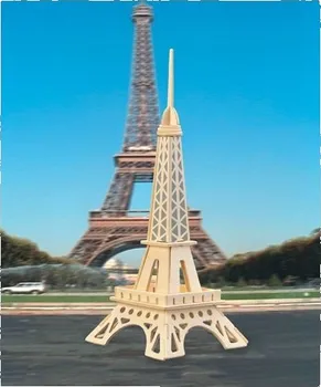 Puzzle Dřevěné skládačky 3D puzzle - Eiffelova věž menší 