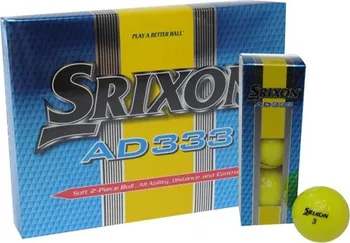 Golfový míček Srixon 12 Pack AD333 Golf Balls Yellow