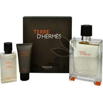 Kosmetická sada Hermes Terre D´ Hermes M EDT 100 ml + sprchový gel 40 ml + balzám po holení 15 ml