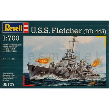 Plastikový model Revell U.S.S. Fletcher (DD-445) - 1:700