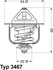 Čidlo automobilu Termostat WAHLER (WH 3467.85D) OPEL