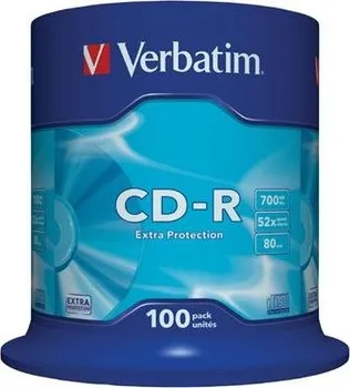 Optické médium Verbatim CD-R 80 52x EXTRA spindl 100 pack