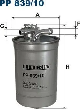 Palivový filtr Filtr palivový FILTRON (FI PP839/10) AUDI