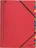 Leitz třídící desky s gumičkou A4, 12 listů, červené