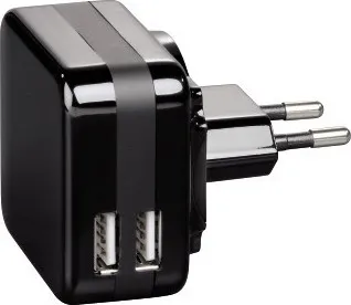 Nabíječka baterií HAMA nabíječka 2x USB 4,2A černá