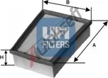 Vzduchový filtr UFI (30.132.00)