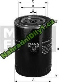 Olejový filtr Filtr olejový MANN (MF W940/25)