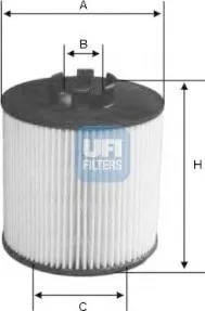 Olejový filtr Olejový filtr UFI (25.012.00)