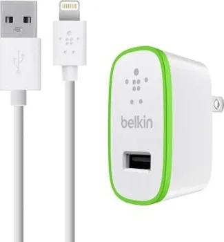 Belkin USB 230V micro nabíječka, 5V/2.4A vč. Lightning kabelu, bílá