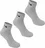 Nike Three Pack Quarter Socks Mens Black/White, L (8-11)