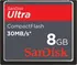Paměťová karta Compact Flash CF 8GB SanDisk Ultra 50 MB/s