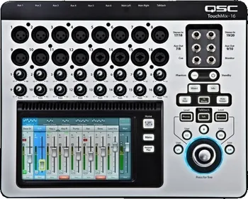 Mixážní pult QSC TouchMix-16 Digitální mixážní pult s dotykovým displayem.