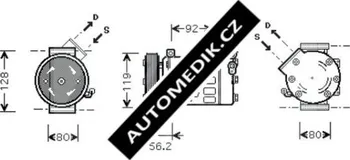Kompresor klimatizace Kompresor klimatizace (DK K0085)