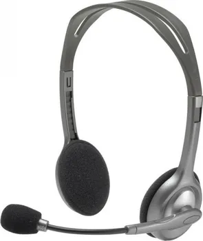 Sluchátka Logitech H110 stříbrná