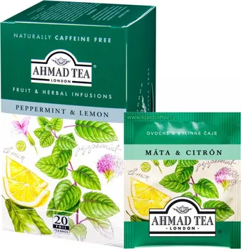 Čaj Ahmad Tea Máta & Citron 20x1,5g