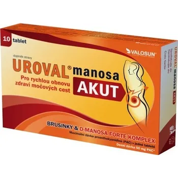 Uroval Manosa Akut 10 tbl.